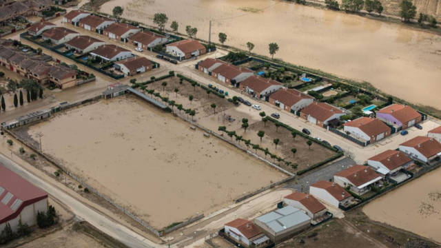 Imagen aerea de las inundaciones