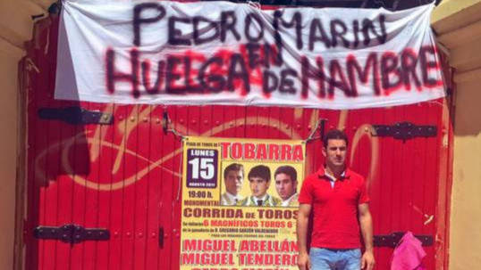 Pedro Marín ha estado diez días en huelga de hambre para lograr su sueño