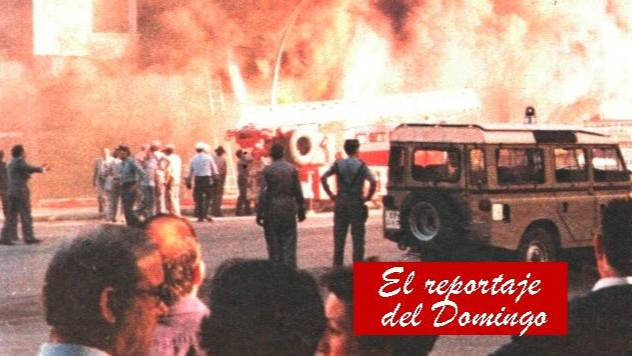 Incendio Hotel Corona de Aragón en 1979. 