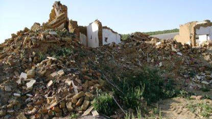 El monasterio-hospital de Santa María de las Tiendas derruido