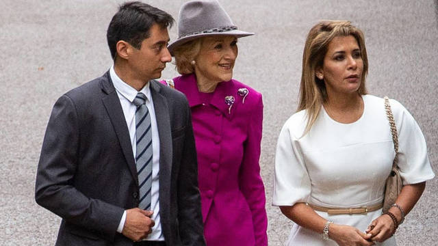 La Princesa Haya a la llegada al Tribunal Superior de Londres. 