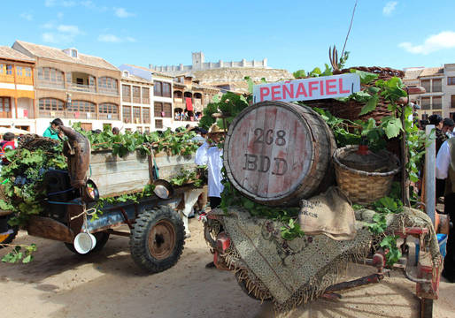 La Fiesta de la Vendima se celebra a lo grande en toda la zona de Ribera del Duero. 