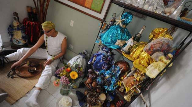 Local yoruba en Caracas, una de las ciudades con mayor presencia de santería.