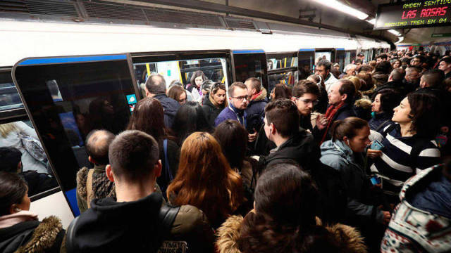 Metro de Madrid un día de servicios mínimos
