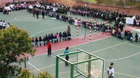 Un acto en el colegio de los Escolapios de Aluche.