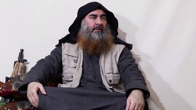 Abu Bakr Al Baghdadi en una de sus pocas intervenciones ante las cámaras