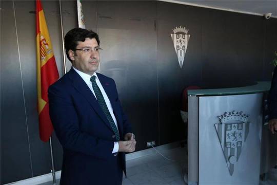 Jesús León, actual presidente del Córdoba y que su situación al frente del club es incierta