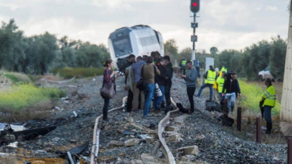 El tren de Arahal descarriló en 2017