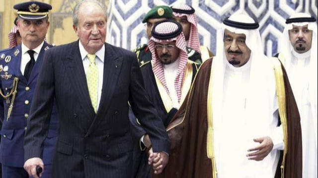 El rey Juan Carlos y el rey Salman de Arabia Saudi en una foto antigua.