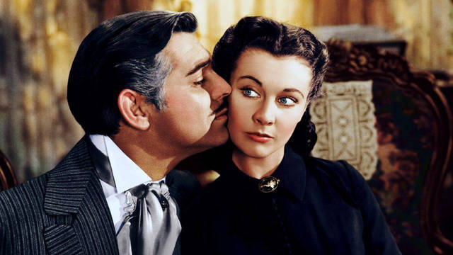 Clark Gable y Vivien Leigh en una escena de 'Lo que el viento se llevó'. 