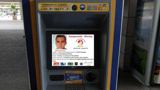 Cajeros automáticos de toda Europa difunden la imagen del desaparecido Paco Molina 