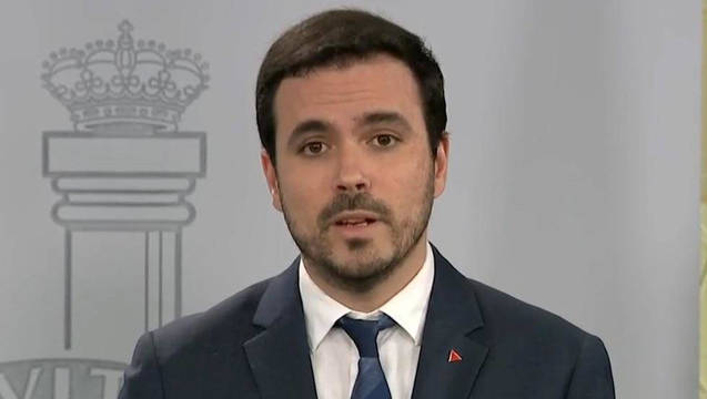 El ministro Alberto Garzón.