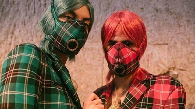 Enero de 2020, mascarillas en a semana de la moda de París.