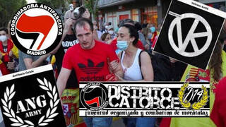 La España dividida: Estos son los grupos antifascistas de izquierda preparados para tomar las calles