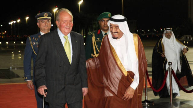 Juan Carlos I y el Rey Salman de Arabia Saudí.