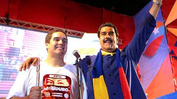 Nicolás Maduro y su hijo