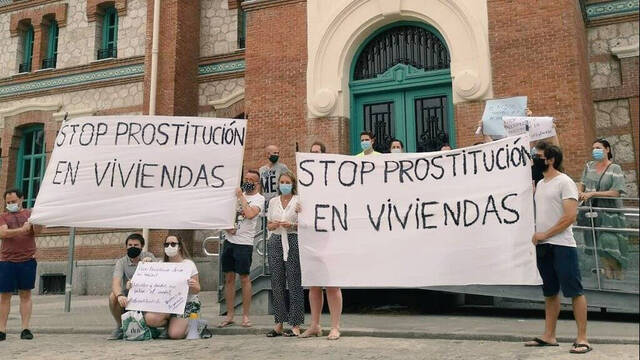 Protesta en el Distrito Arganzuela