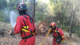 Albacete: Sigue activo el incendio entre Férez y Hellín, aunque ya trabajan los medios aéreos