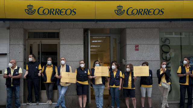 Huelga en Correos de La Coruña