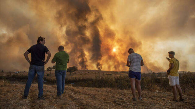 El incendio de Huelva.