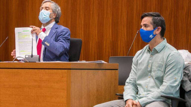 Rodrigo Lanza en el juicio que ha comenzado el lunes.