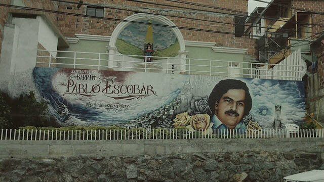 Barrio Pablo Escobar en Medellín.