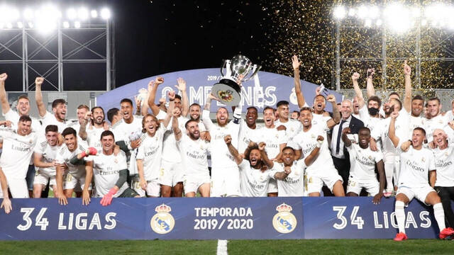 El Real Madrid es el vigente campeón de la Primera División del fútbol español. 