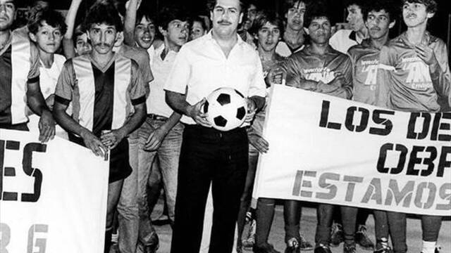 El fútbol era una de las grandes pasiones de Escobar