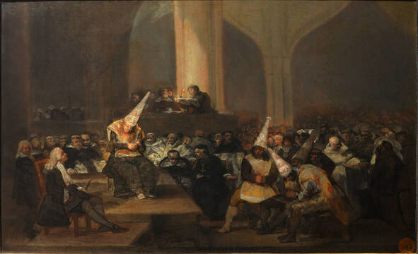 Cuadro “Auto de fe de la Inquisición”, de Francisco de Goya. 