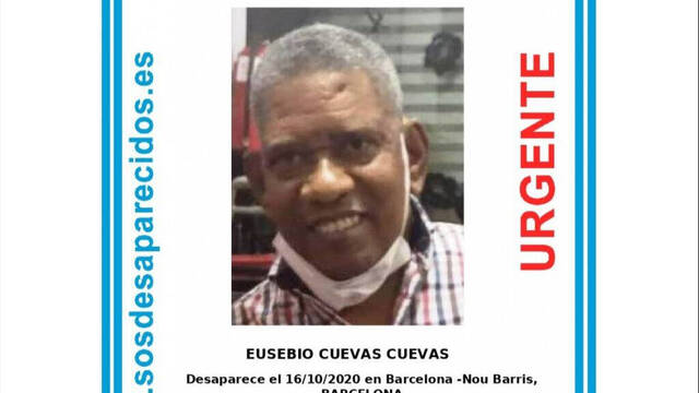Eusebio Cuevas desapareció el 16 de octubre.