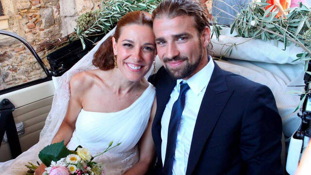 Mario Biondo y Raquel Sánchez Silva el día de su boda.