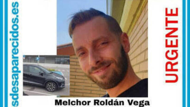 Cartel de la desaparición de Melchor Roldán Vega.