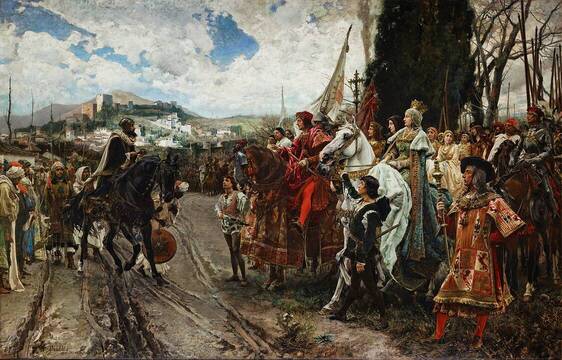 “La rendición de Granada”, cuadro de Francisco Pradilla. 