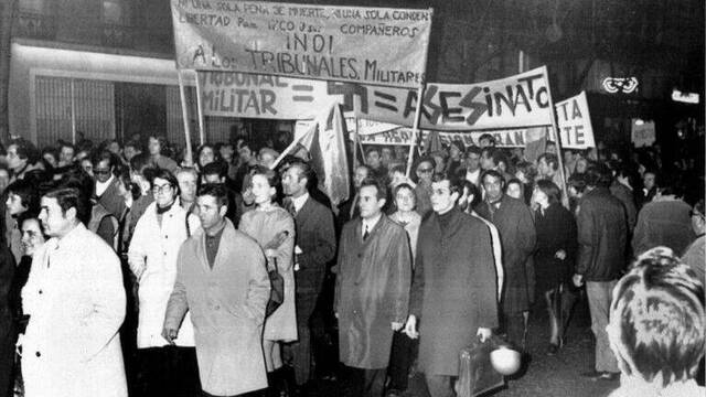 Las protestas contra el Proceso de Burgos fueron numerosas.