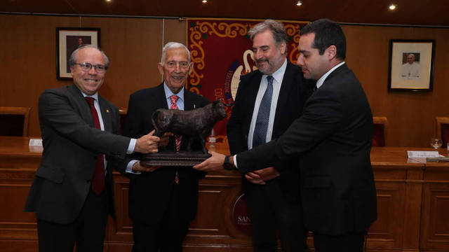 De izquierda a derecha, Javier López-Galiacho, Paco Camino, Joaquín Vidal y Carlos Gregorio./ Manolo Seixas 