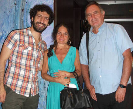 Los escritores: Marwán, José Francisco García y Pilar Redondo en un acto literario