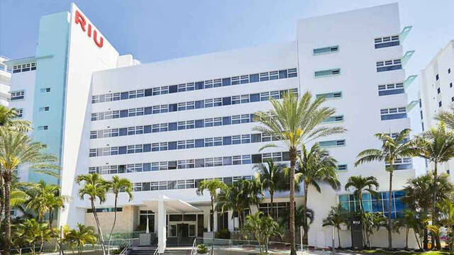 El hotel Riu en Miami.