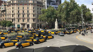 Élite Taxi convoca movilizaciones en Barcelona contra la vuelta de Uber a la Ciudad Condal