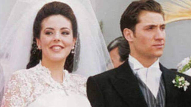 Rocío Carrasco y Antonio David Flores el día de su boda, el 31 de marzo de 1996. 