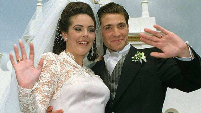 Rocío Carrasco y Antonio David Flores el día de su boda.