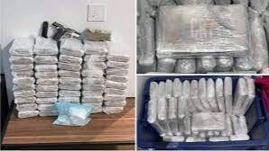 Los 50 kilos de cocaína envueltos en paquetes sellados con el logo de 