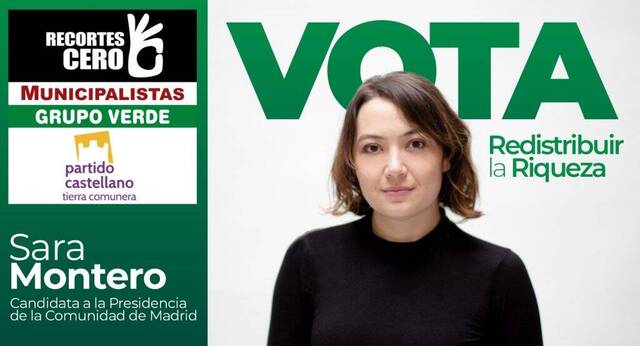 Cartel electoral de Recortes Cero.