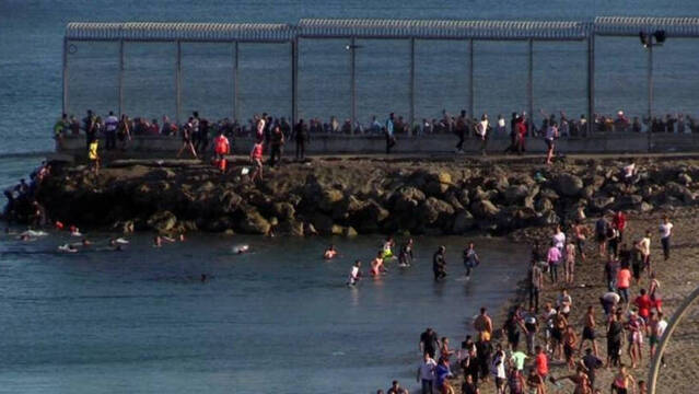 Crisis migratoria en Ceuta. 