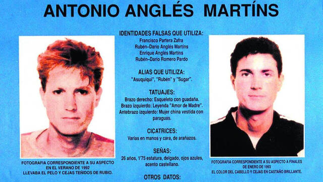 Cartel de búsqueda de Antonio Anglés