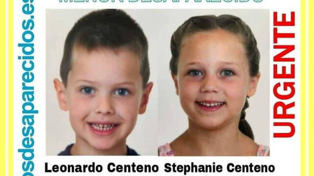 Leonardo y Stephanie Centeno, los dos menores desaparecidos. 