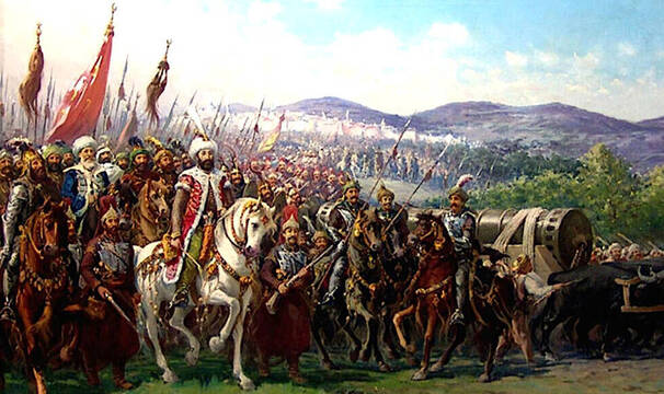 Mehmet II conquistando Constantinopla