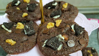 Las mejores recetas de repostería casera: Cómo hacer cookies de galletas Oreo y nueces