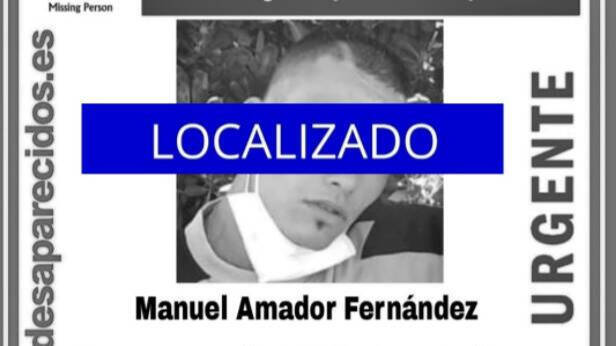 Localizado Manuel Amador Fernández. 