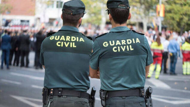 Guardia Civil en un acto público. 
