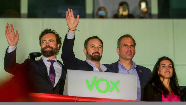 Miembros de la cúpula de VOX. 